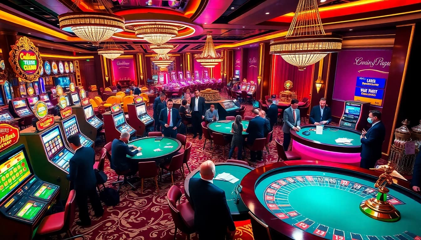 Experience exciting gameplay at https://f8bet.dental/ with vibrant slot machines and enthusiastic players.