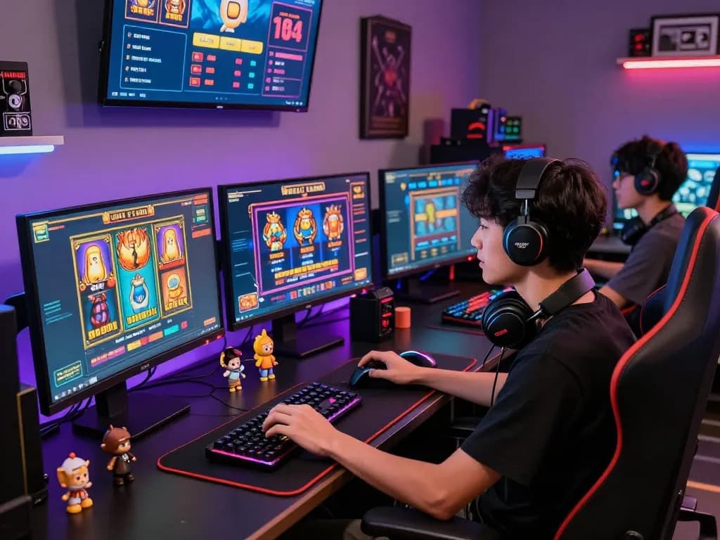 Exciting gaming environment showcasing a player's experience with situs slot gacor slots.