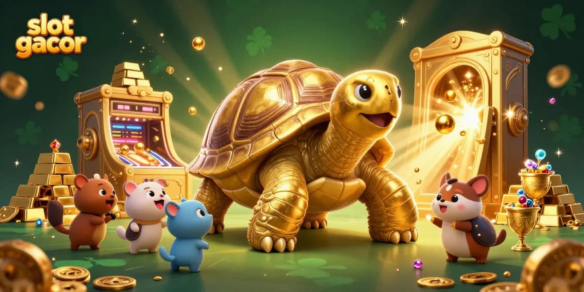 Menangkan permainan slot gacor dengan ilustrasi kasino yang menarik dan penuh warna.