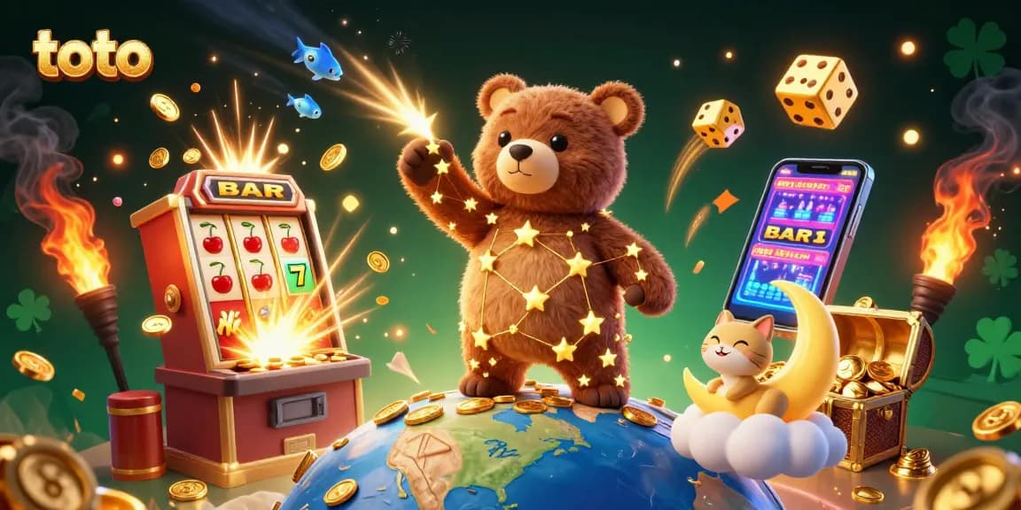 Experience thrilling toto gameplay with vibrant characters and dynamic casino elements in a colorful scene.
