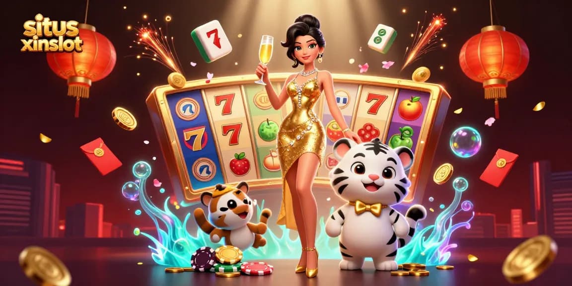 Experience excitement at situs xinslot with glamorous gaming atmosphere and winning symbols.