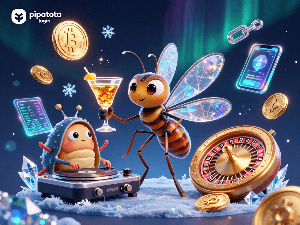 Pipatoto login showcases a lively casino scene with vibrant characters and rich gaming elements.