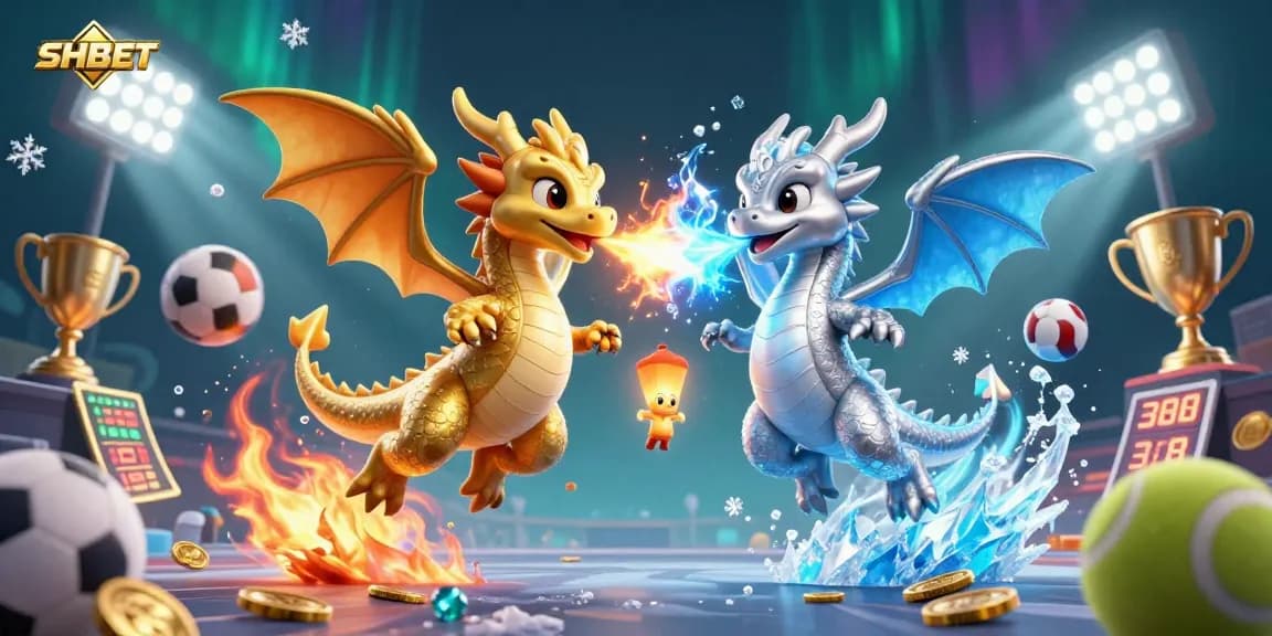 Engage with SHBET's thrilling gaming experience featuring dynamic dragons and flying sports elements.