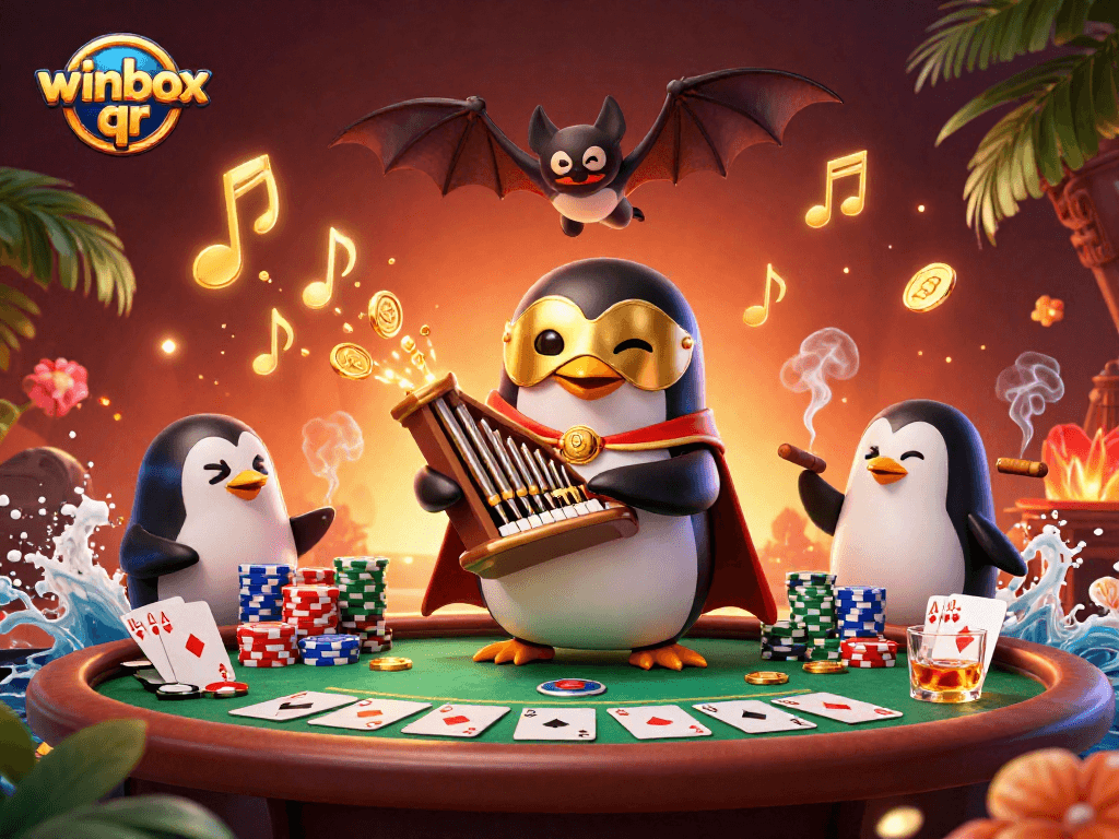 Experience the excitement of winbox qr as the phantom penguin captivates players with golden coins.
