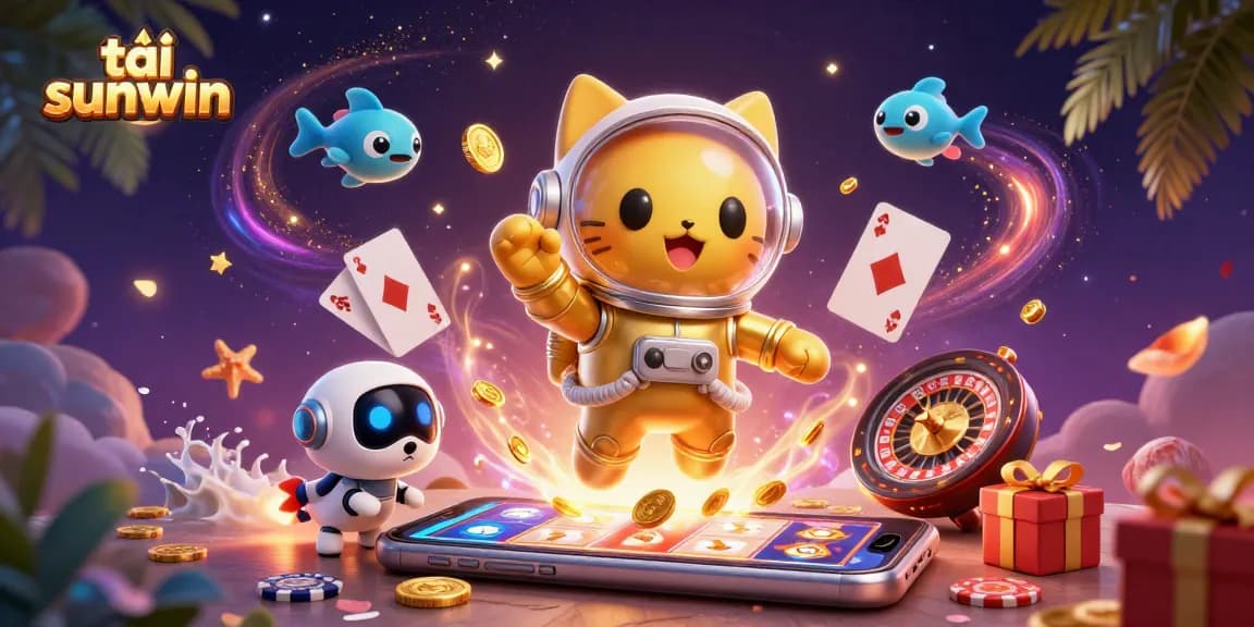 Engage with thrilling gameplay at tải sunwin featuring 3D astronauts and casino elements