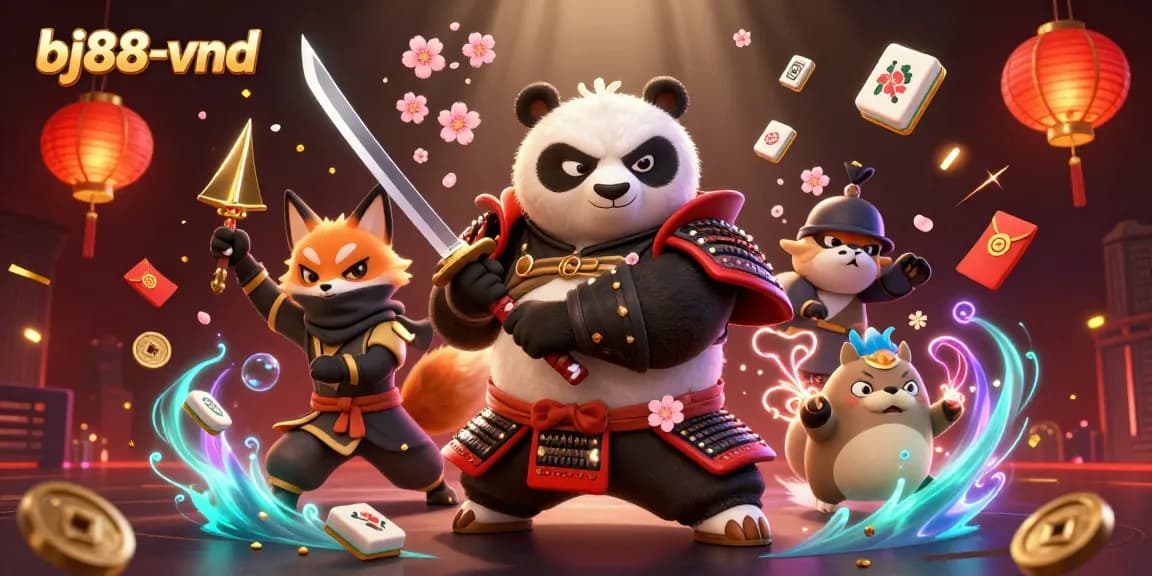 Engage in exciting online gaming action at bj88-vnd featuring vibrant casino character scene.