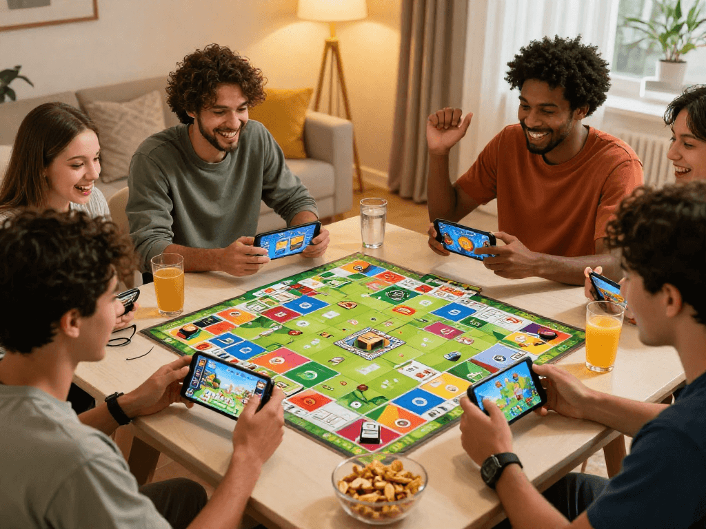 Engaging Indo Rummy gaming experience with players in a cozy setting.