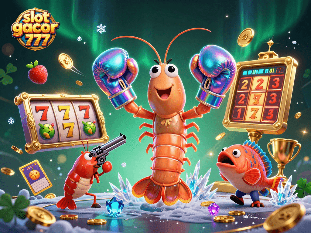Experience thrilling victories with slot gacor 777 in this dynamic slot machine scene featuring daring sea creatures.