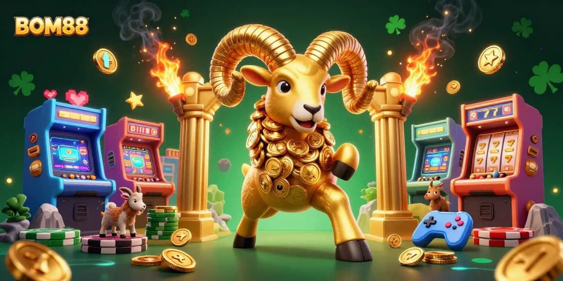 Experience thrilling gameplay at BOM88 with vibrant casino elements and dynamic characters.