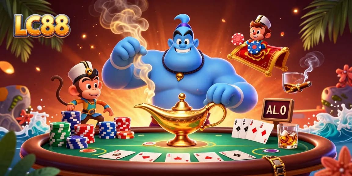 Join the excitement at LC88 with dynamic poker gameplay and vibrant gaming elements.