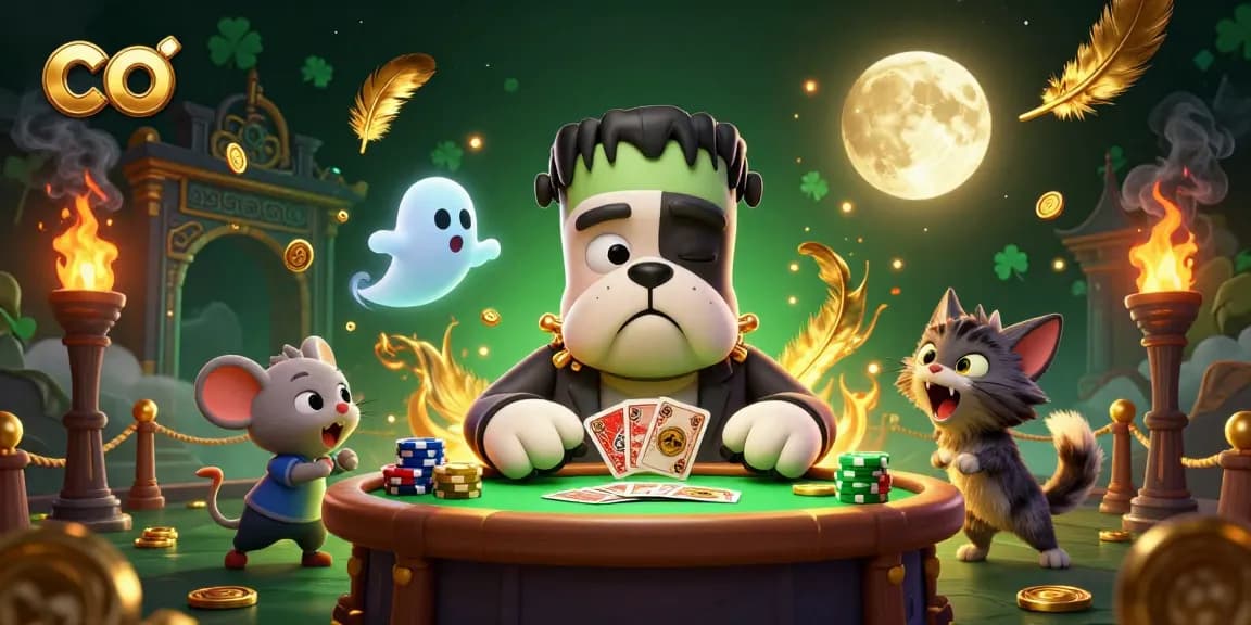Play co to win at bonus buy slots with thrilling characters in a vibrant casino scene.
