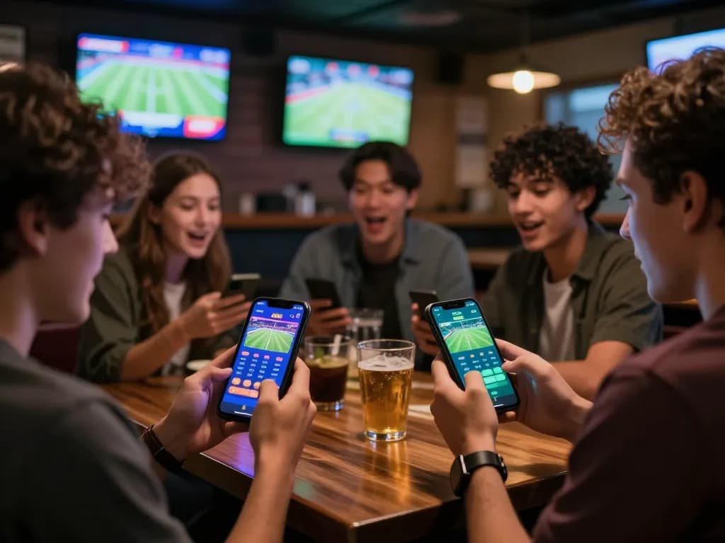 Engage with the af88 app for exciting sports betting from a social bar setting.