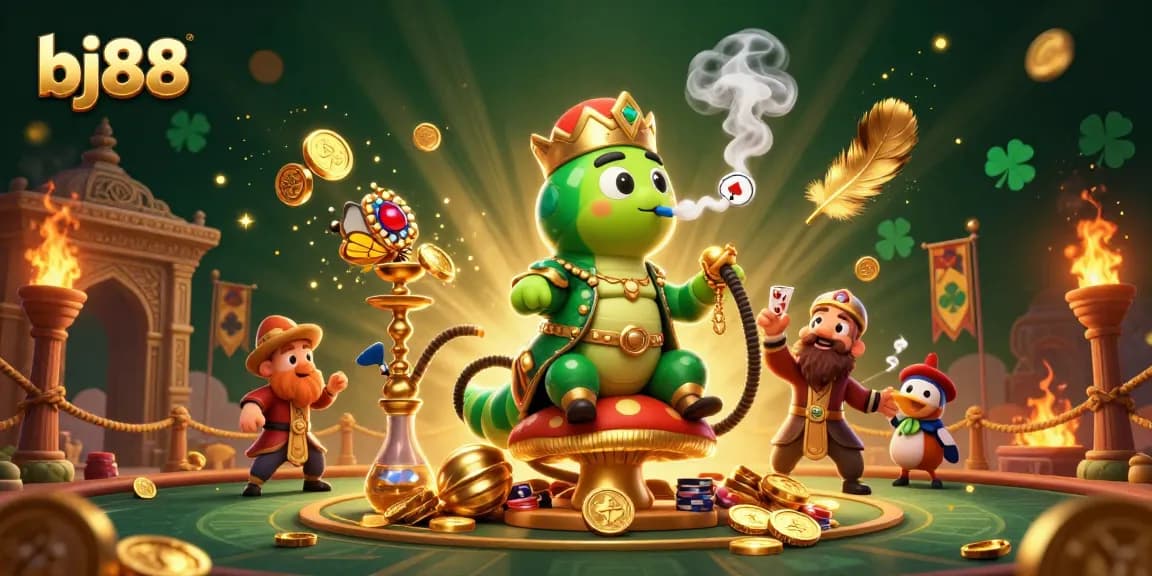 Engage with the thrilling atmosphere of bj88's online betting scene, showcasing vibrant details and casino elements.