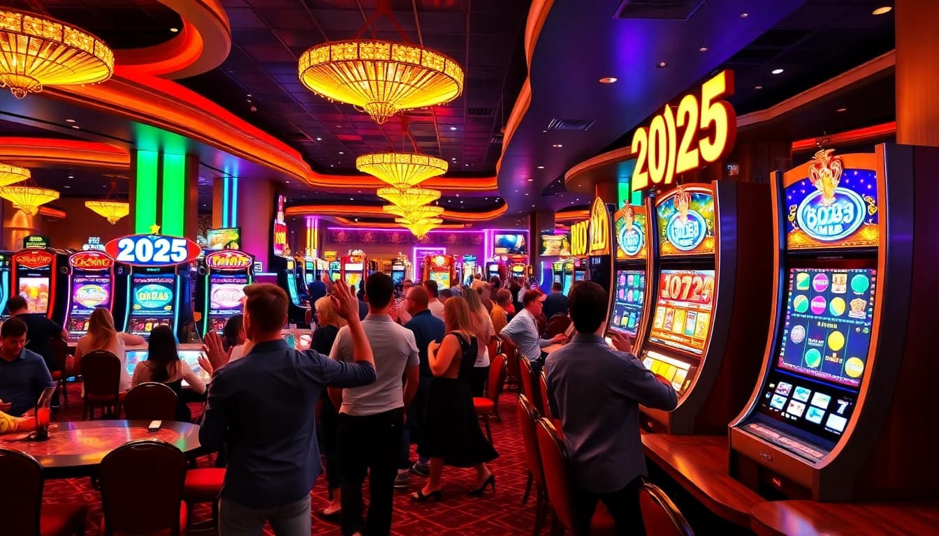 Experience the excitement of bro138 at a festive New Year's casino celebration filled with winning moments.