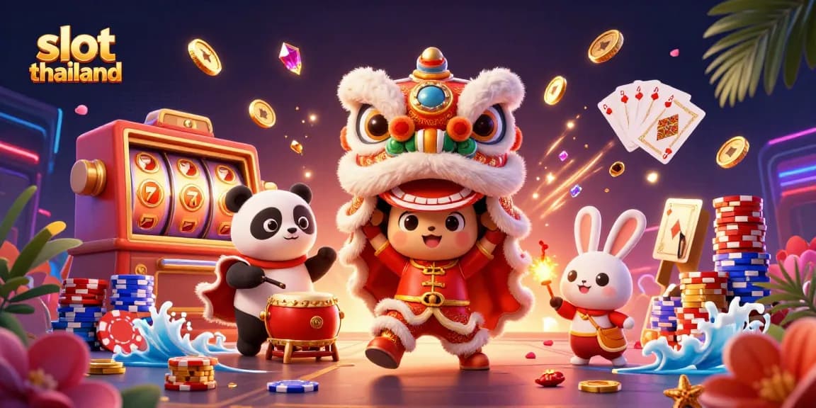Putar slot thailand dengan jackpot besar lewat tampilan mencolok dari karakter beruang dan kelinci.