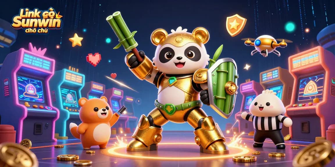 Engage in thrilling casino action at Link vào Sunwin chính thức with vibrant 3D illustration showcasing exciting game elements.