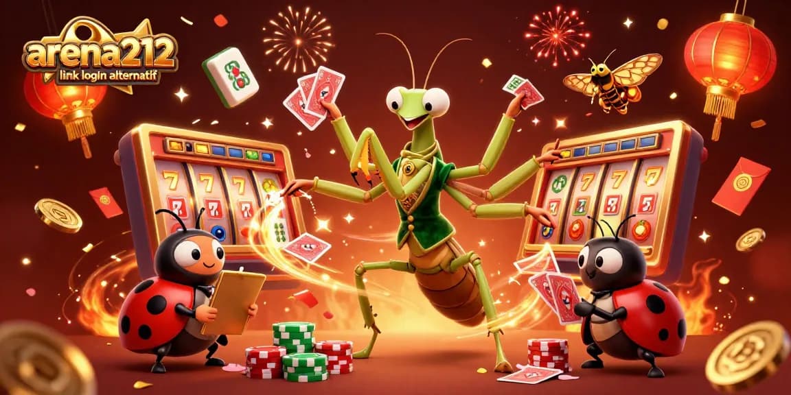 Mengakses arena212 link login alternatif untuk permainan slot yang menguntungkan dan berwarna-warni.