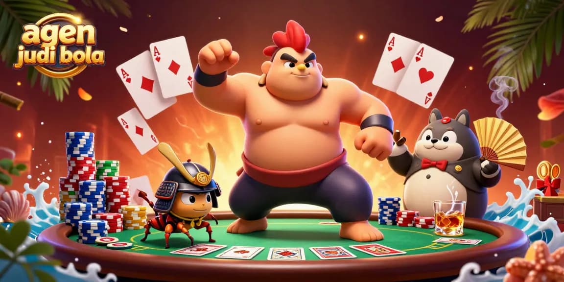 Experience thrilling action with agen judi bola in a vibrant casino scene featuring dynamic characters.