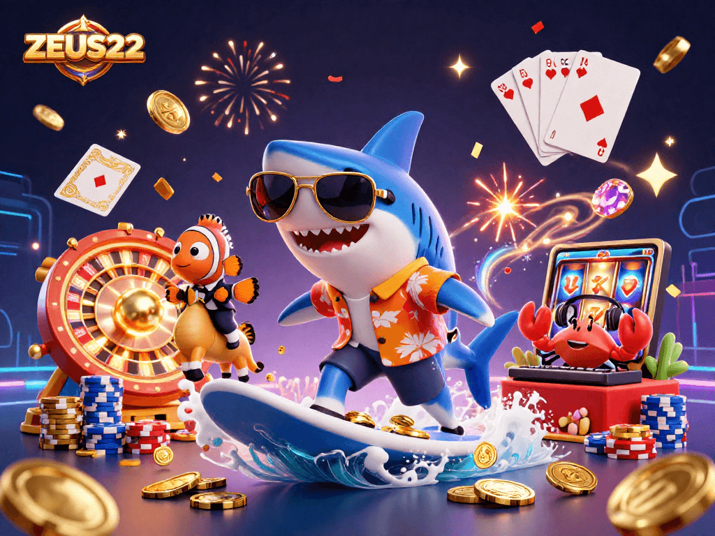 Experience ZEUS222's thrilling online gaming with vibrant visuals and engaging characters.