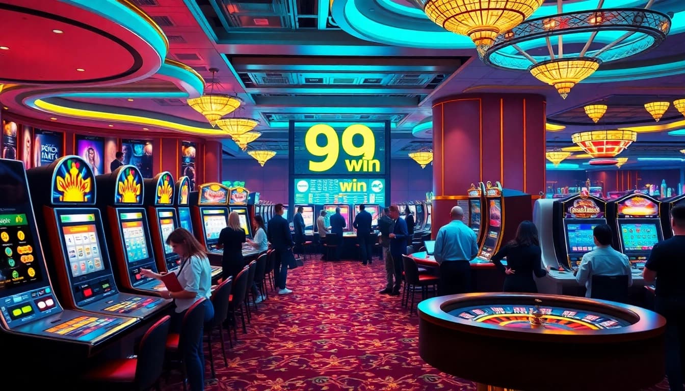 Gamblers strategizing at a casino showcasing the potential of the 99 win.
