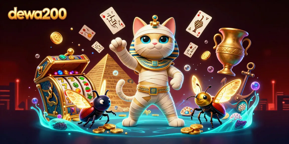Maksimalkan peluang menang di dewa200 dengan ilustrasi kasino penuh warna dan karakter unik.