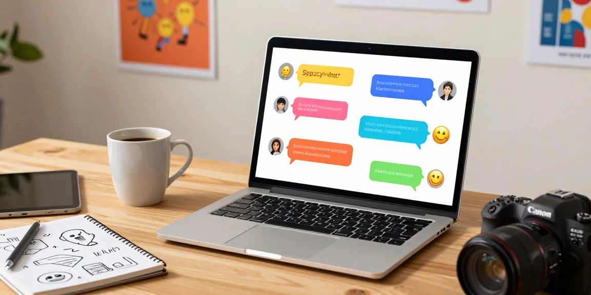 Engaging chat interface showcasing spicy chat ai interaction in a vibrant workspace.