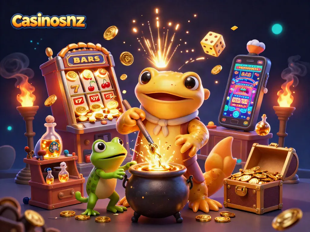Experience thrill with casinosnz as golden salamanders and jackpots blend in a magical casino