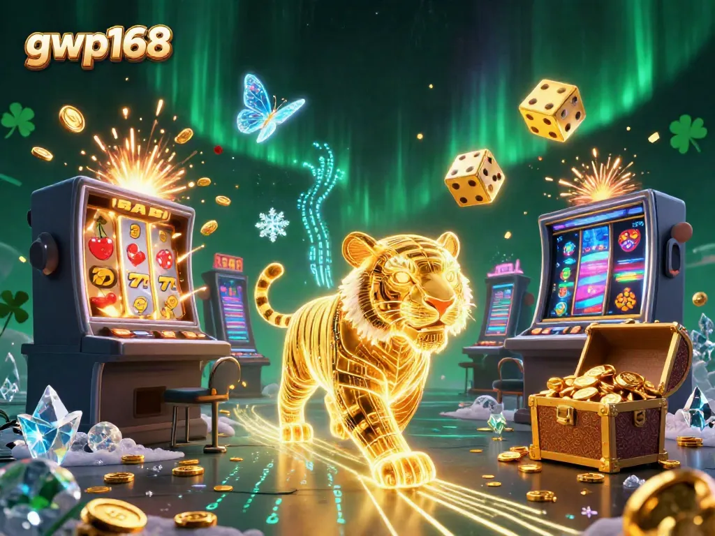 Menggandakan kemenangan dengan gwp168, menggambarkan harapan jackpot dalam kasino digital yang cerah.