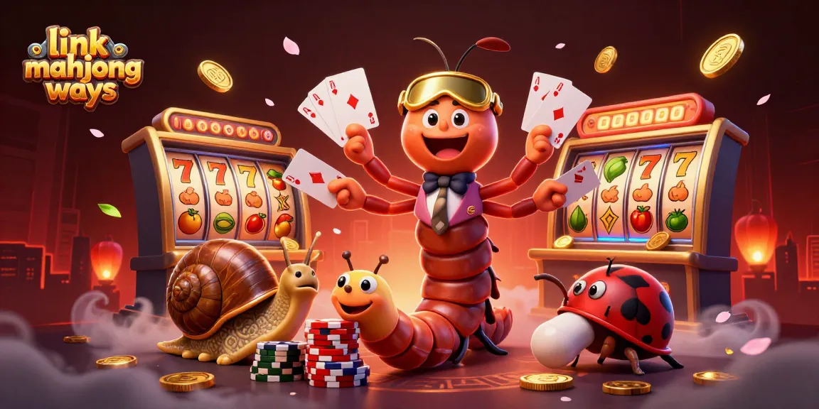 Engage in thrilling gameplay with link mahjong ways in this vibrant casino scene featuring dynamic characters and rich slot elements.