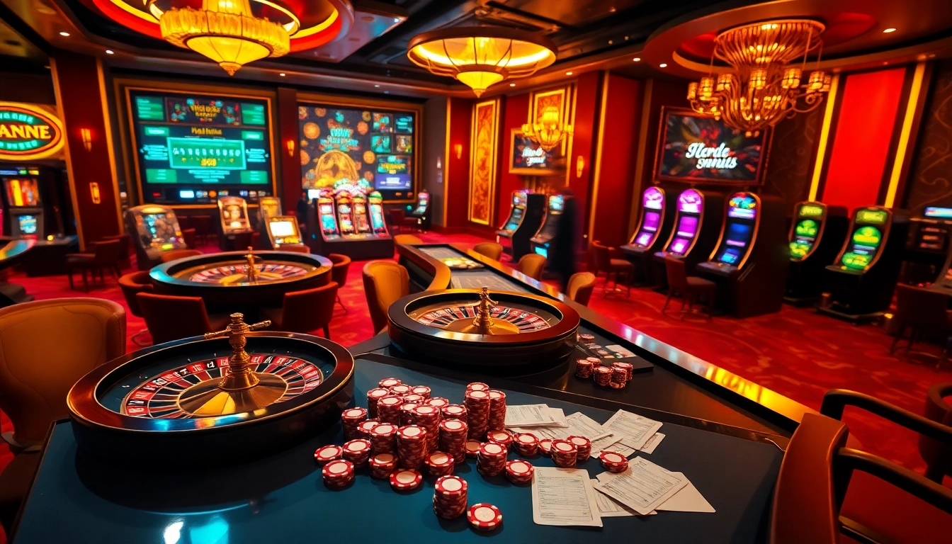 Gambling scene at betbdt.art showcasing professional players engaged in a luxurious casino environment.