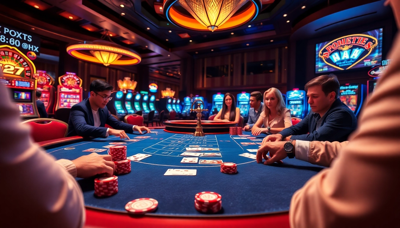 Experience the thrill of gambling at 88xx with a vibrant poker table and casino excitement.