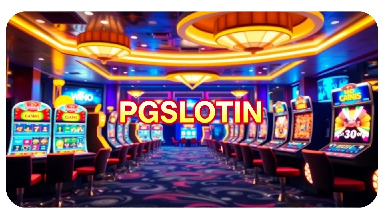 Experience the excitement of PGSLOT IN with vibrant online gaming visuals.