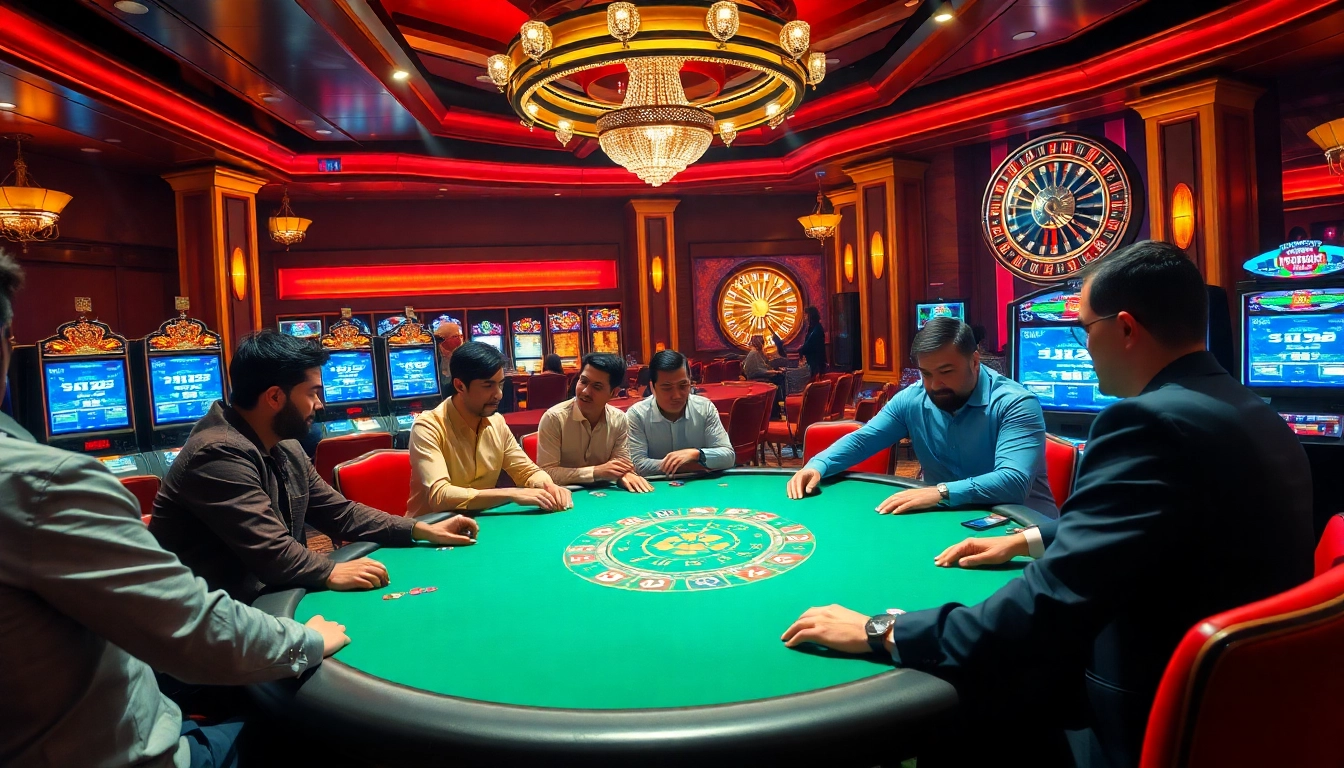Engage with the thrilling atmosphere of a casino featuring hidden wiki onion themes in a high-stakes poker game.