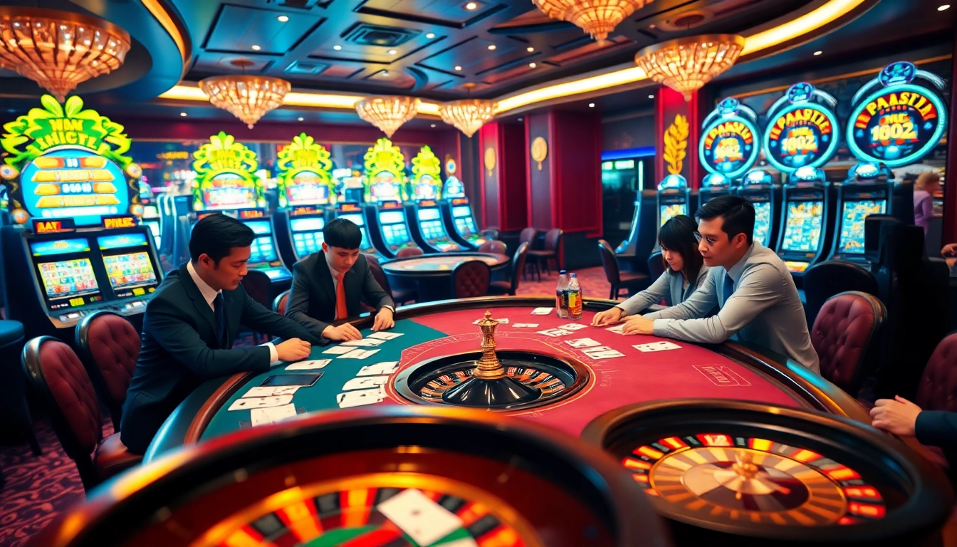 Experience the excitement of the house edge at nhà cái NOHU90, featuring vibrant casino tables and thrilling gameplay.