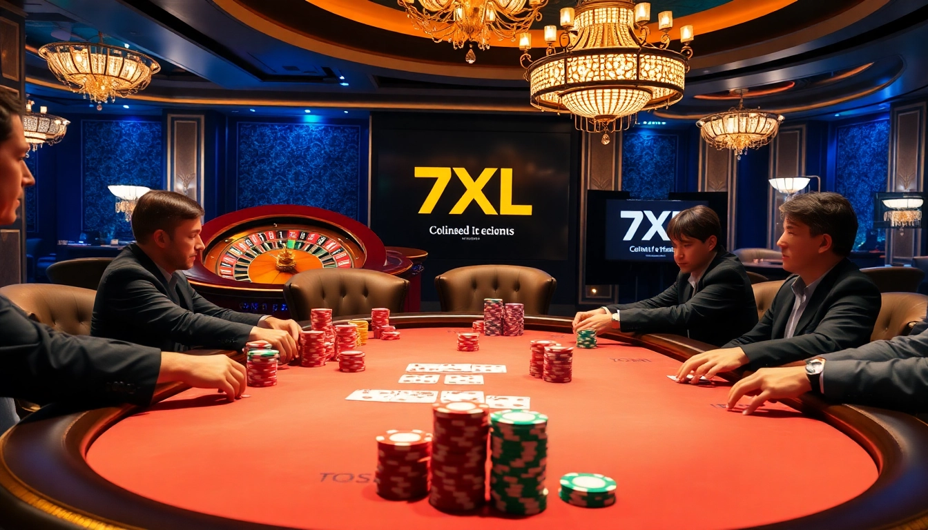 התרגש מהניצחון בפוקר 7XL בסביבה קזינית מתוחכמת עם צ'יפים חיים וקלפים מרהיבים.
