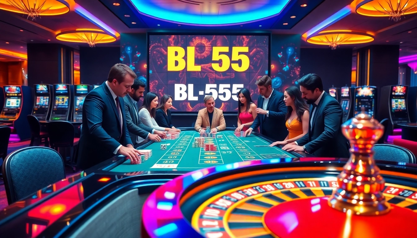 Experience thrilling gameplay at BL555 with dynamic casino visuals showing players in action.