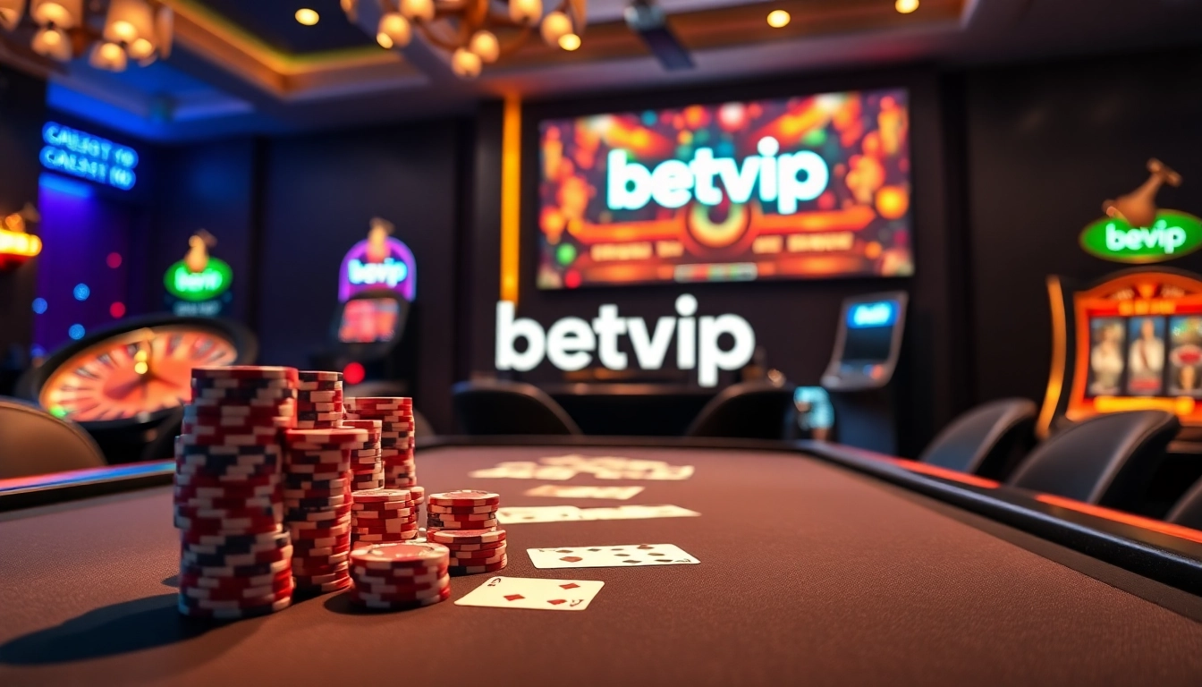 Người chơi đang tương tác với giao diện casino trực tuyến BetVIP, được bao quanh bởi các yếu tố trò chơi sống động.