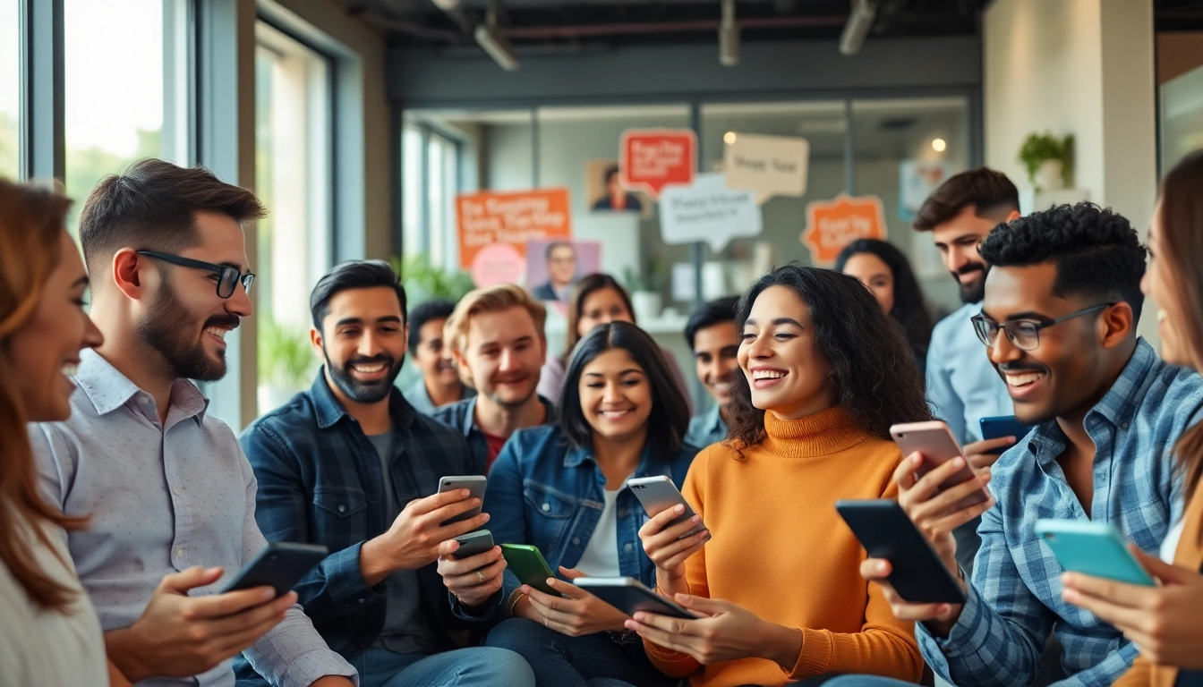 مشهد غرفة دردشة تفاعلية يمثل شات فله مع أفراد متنوعين في نقاش حيوي.