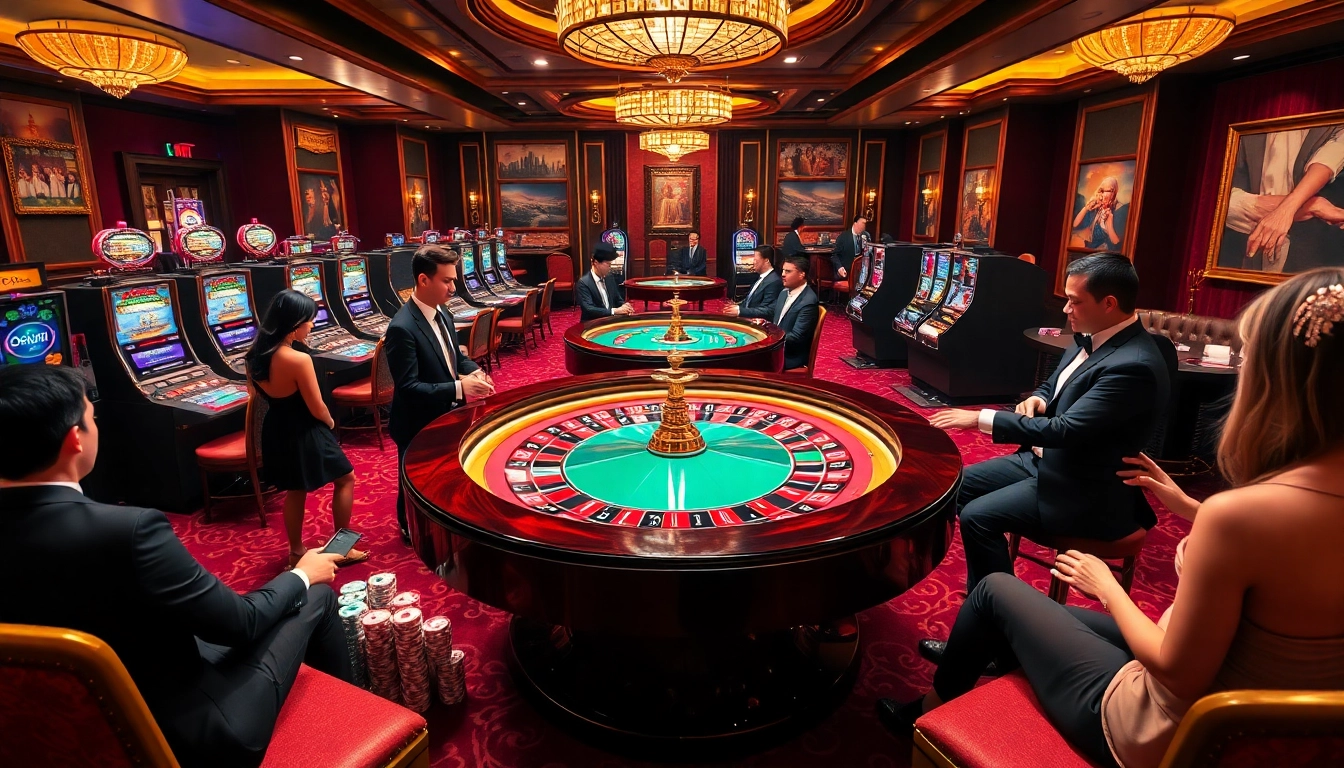 Exciting roulette action at go8 casino with vibrant table and stylish players.