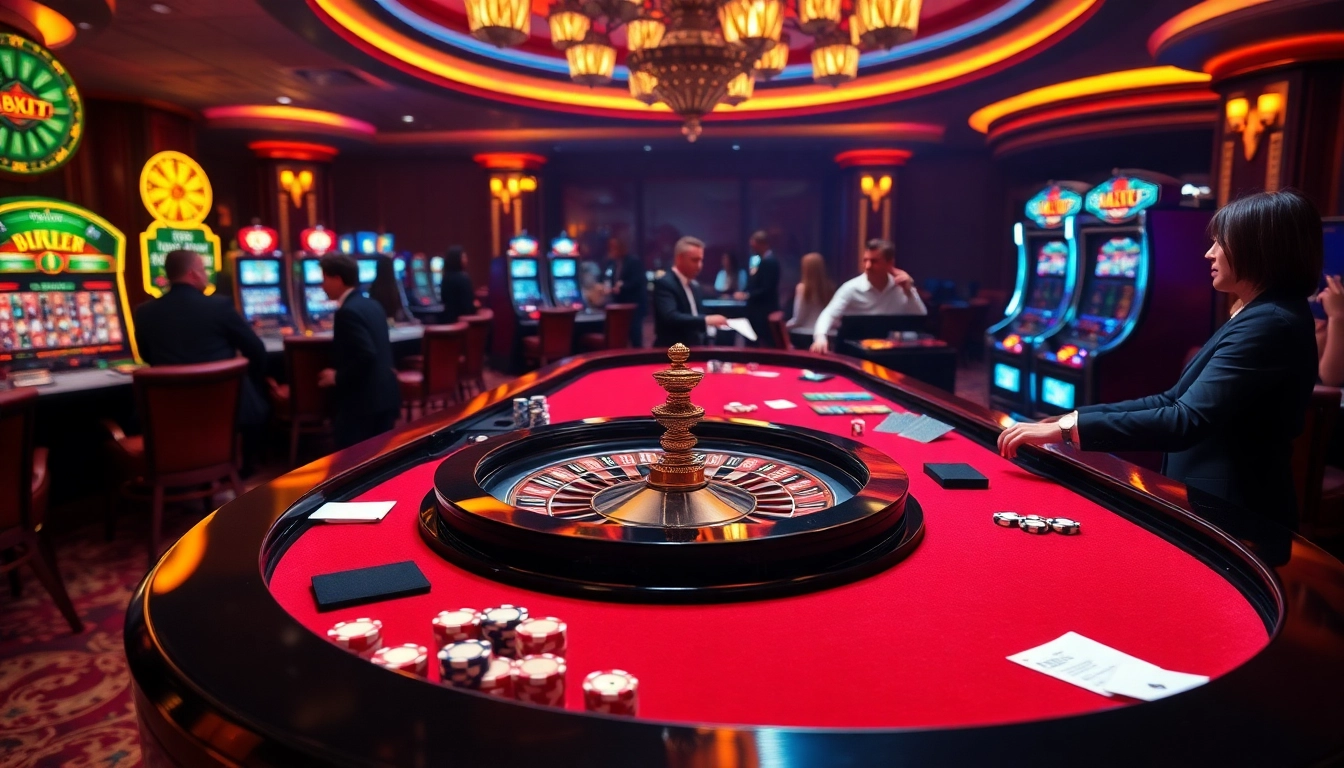 Experience the thrill of betting at a casino table, highlighted by https://kk55.group gaming excitement.